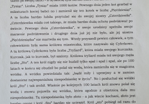 Magiczne przygody w cyferkowie- opowiadanie dziecka.