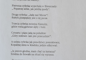 Wiersz o cyferkach- wiersz dziecka.