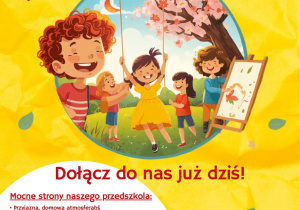 Zaproszenie dla dzieci i rodziców do przedszkola.